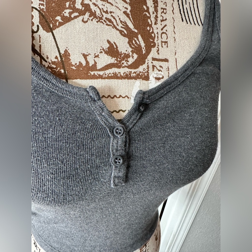 Brandy Melville Dark Gray Tank Top - Picture 3 of 6
